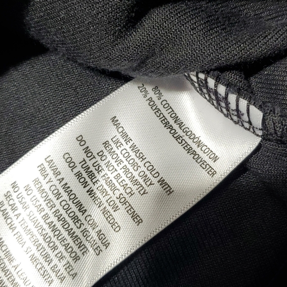 Calvin Klein Performance Black Velour Cropped Hooded Sweatshirt Size M NWT - Picture 4 of 5